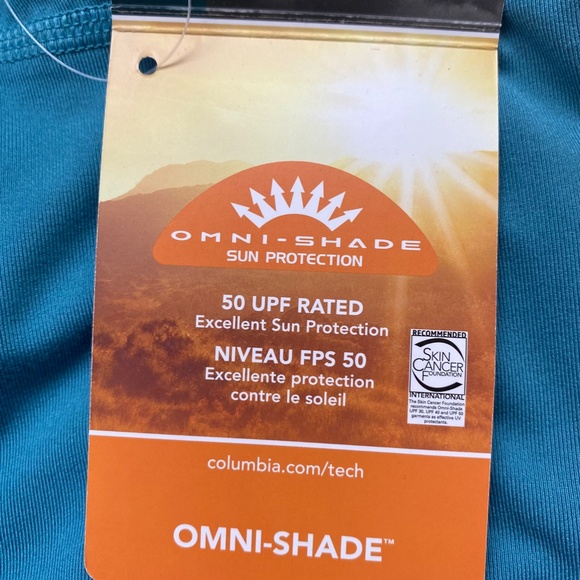 Columbia Women's Midweight Tight Omniwick Teal Leggings Medium NWT - Picture 7 of 9